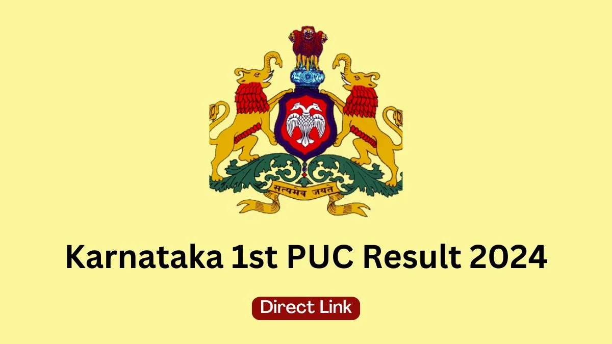 Karnataka 1st PUC Result 2024